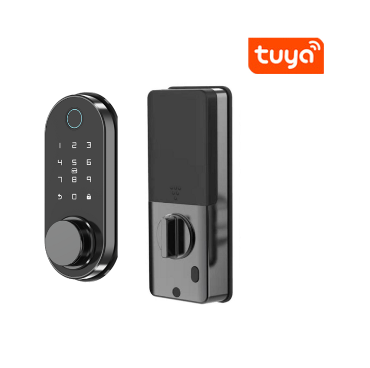 Tuya Digital Automatic Smart Biometric Fingerprint Deadbolt Electric Bolt Door Lock