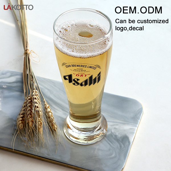 Promotion 500ml Nucleated Pilsner Glasses Beer Glassware Cup Classic Craft Beer Glass for Men big glass cup