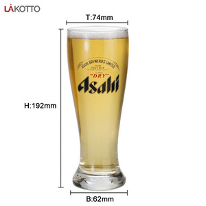 Promotion 500ml Nucleated Pilsner Glasses Beer Glassware Cup Classic Craft Beer Glass for Men big glass cup