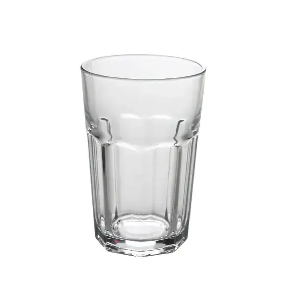 15oz octagonal pressure cup glass water cup restaurant hotel with mouthwash glass beer mugs glass milk cup can be printed LOGO