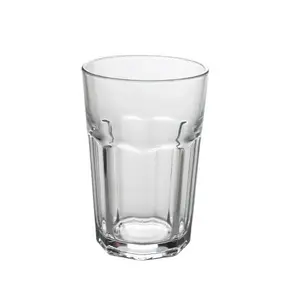 15oz octagonal pressure cup glass water cup restaurant hotel with mouthwash glass beer mugs glass milk cup can be printed LOGO