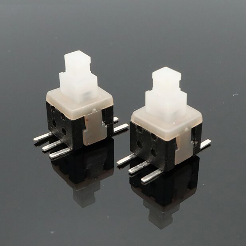 High temperature resistant SMD self locking 6 pin push button switch 5.8x5.8x7mm for appliance Unlocked key switch