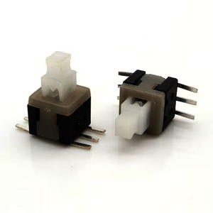 High temperature resistant SMD self locking 6 pin push button switch 5.8x5.8x7mm for appliance Unlocked key switch