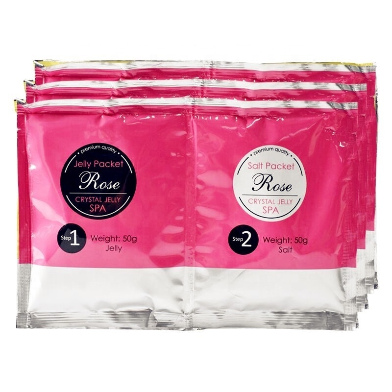 Private Label Pure Nature Rose Crystal Jelly Spa Pedicur Foot Soak Diy Foo Jelly Spa Soften Whiten Foot Salt Scrub Oem