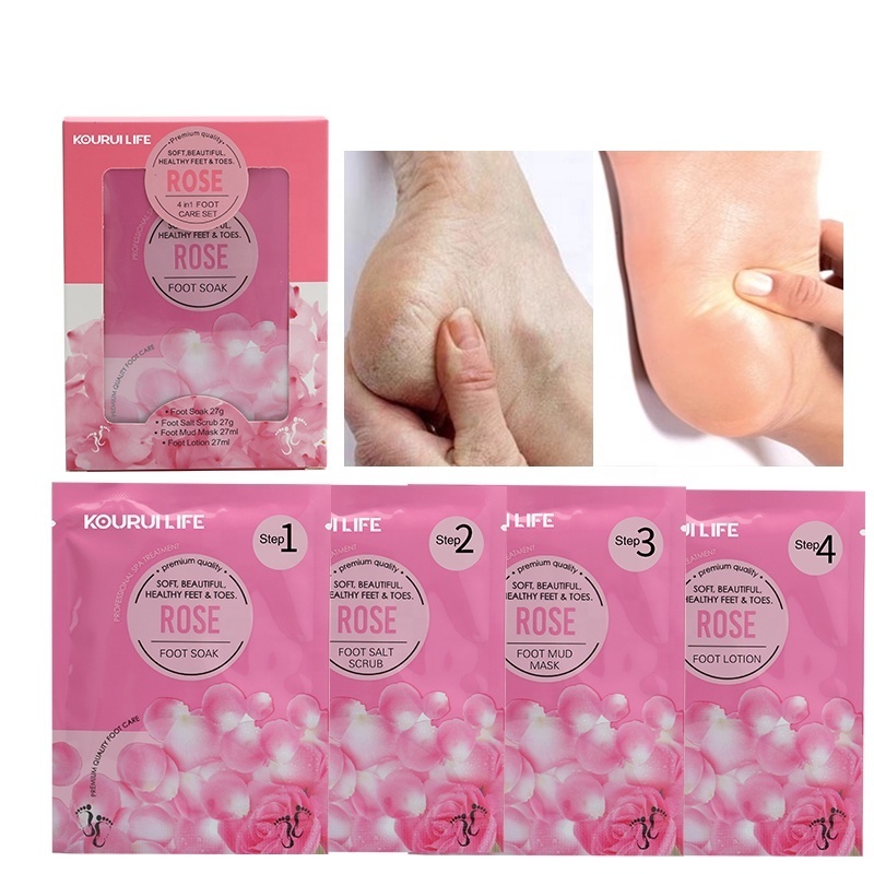 Oem Commission Foot Spa Orange Crystal Jelly Spa Salt Powder Soften Exfoliating Whiten Salt Jelly Pedicure Foot Bath Soak