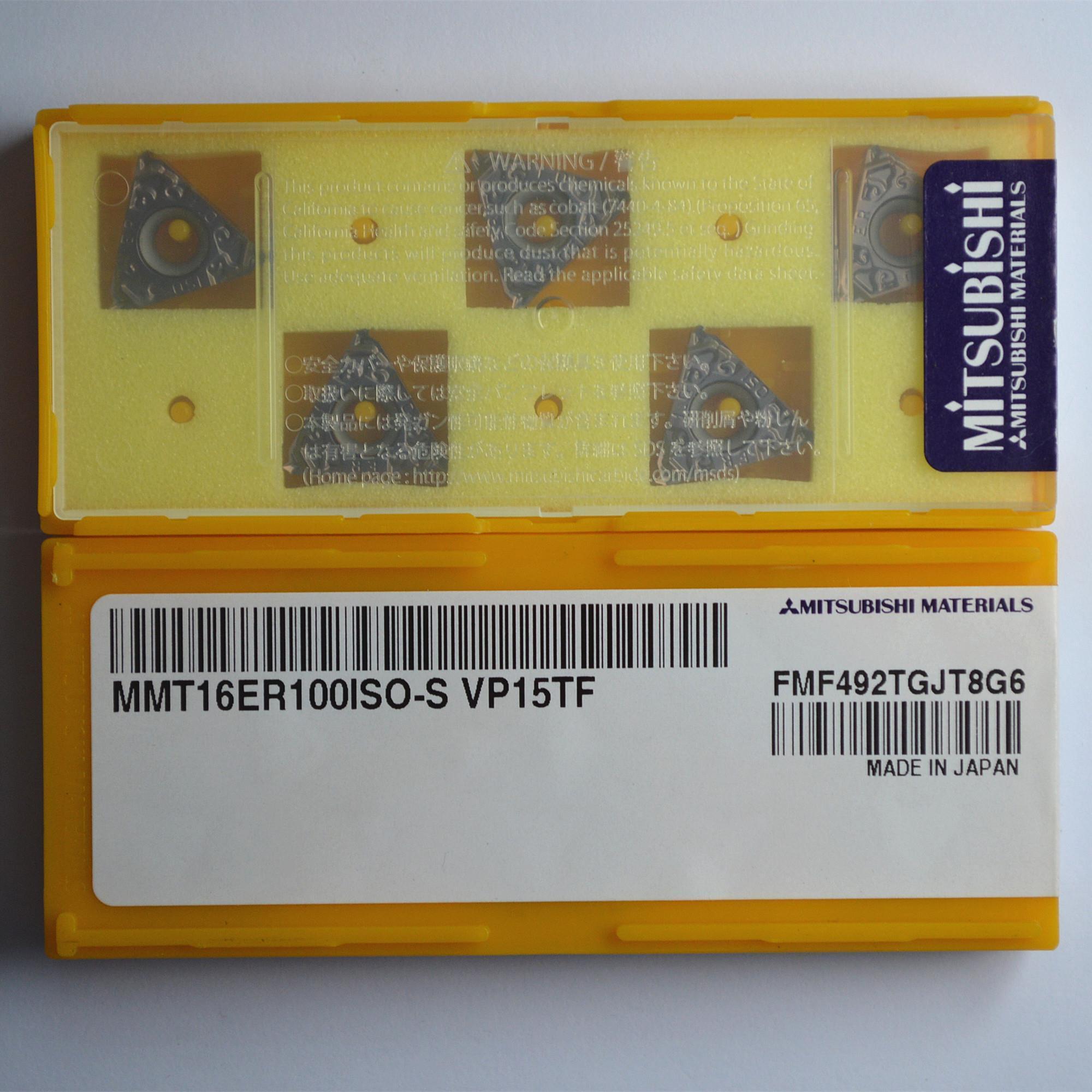 Mitsubishi threading inserts for metal working cutting insert MMT16ER100ISO-S VP15TF