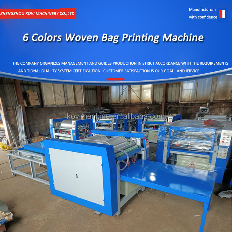 4 color plastic bag roll flexo printing machine paper Poster bag flexographic printer machine