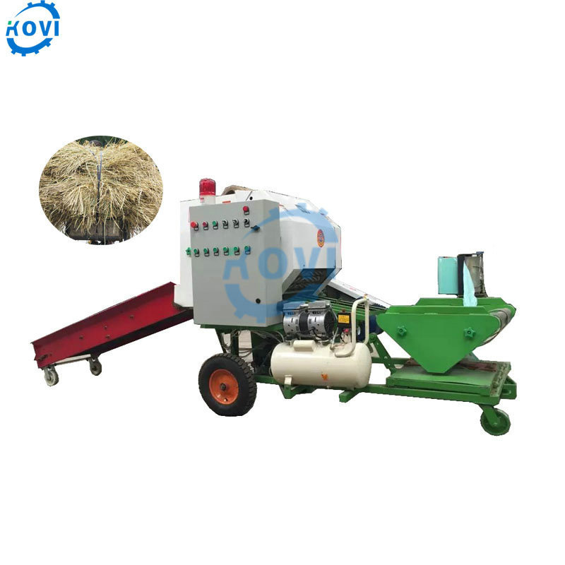 electric mini square hay baler machine pine straw corn silage baler machine for sale