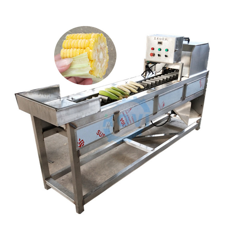 Fresh sweet corn cob cut cutting corn cutter machine for sale