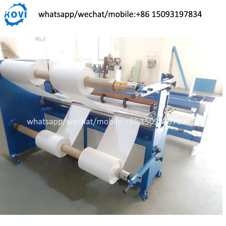 stretch film plastic film slitting and rewinding machine for tape