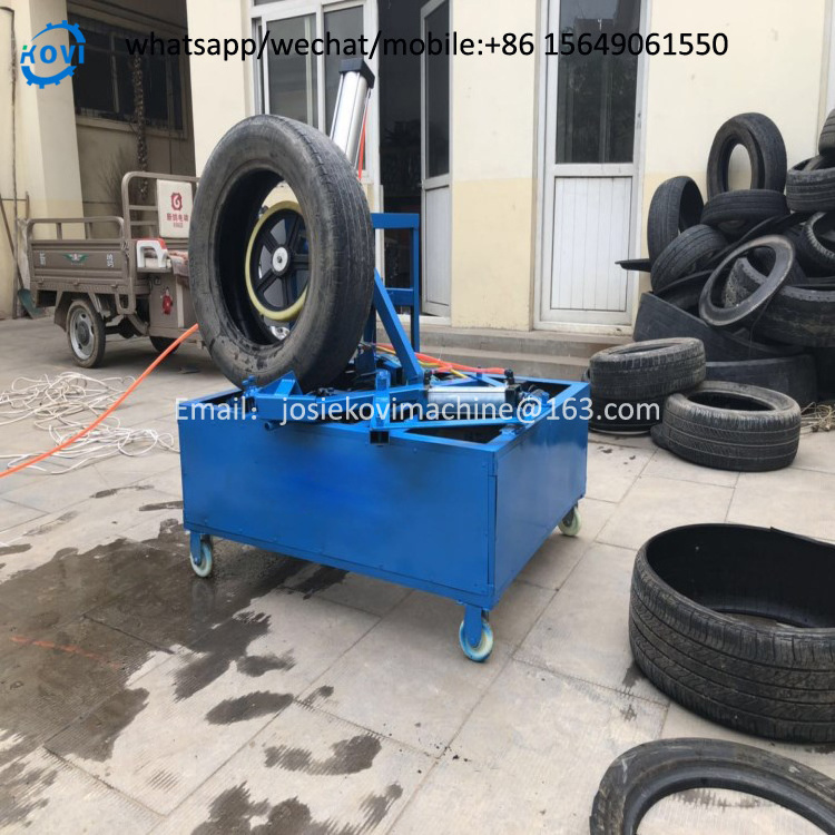 Full automatic tires recycling machine tire side wall cutting machine tire cutter recycle production line