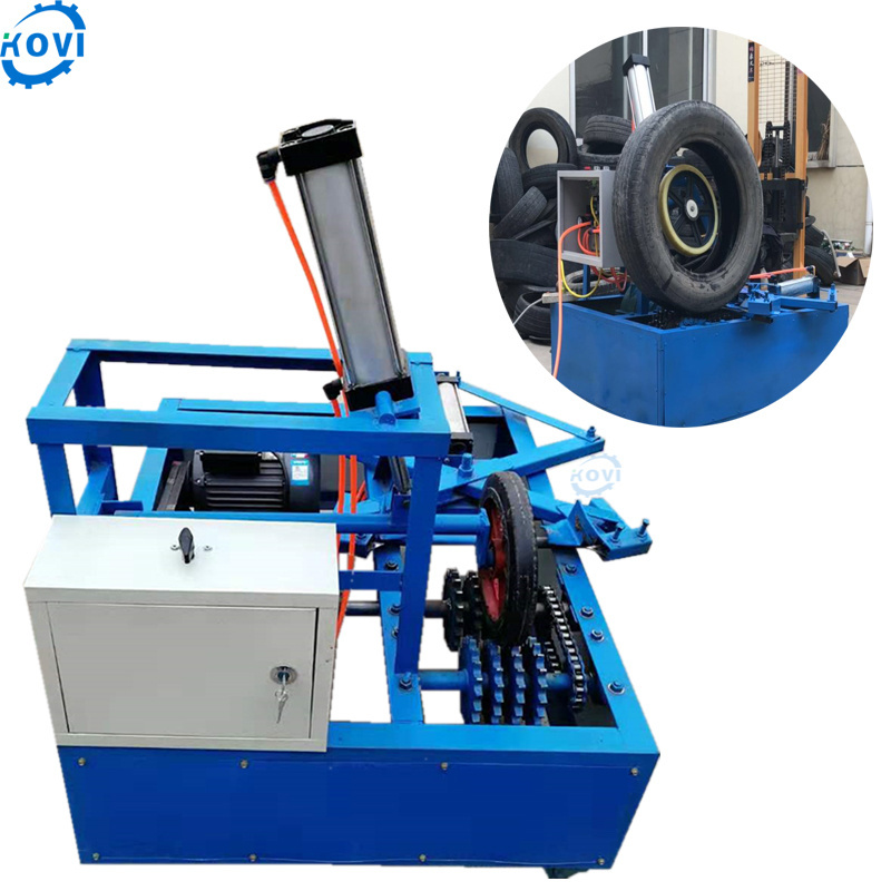 Full automatic tires recycling machine tire side wall cutting machine tire cutter recycle production line