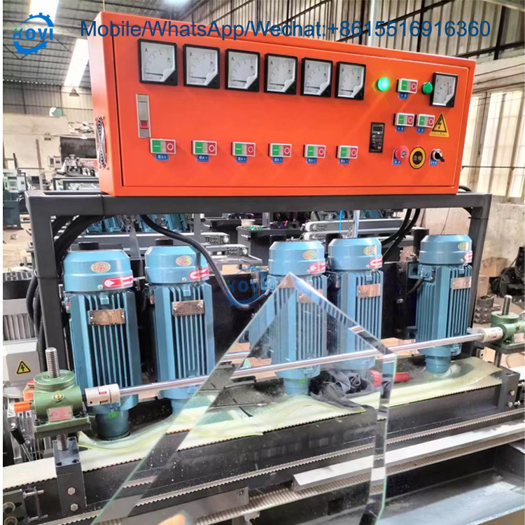 tempered glass edge polish edging beveling machine mirror straight line glass polishing machine