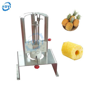 Manual pineapple core peeling and coring machine pineapple corer removing machine