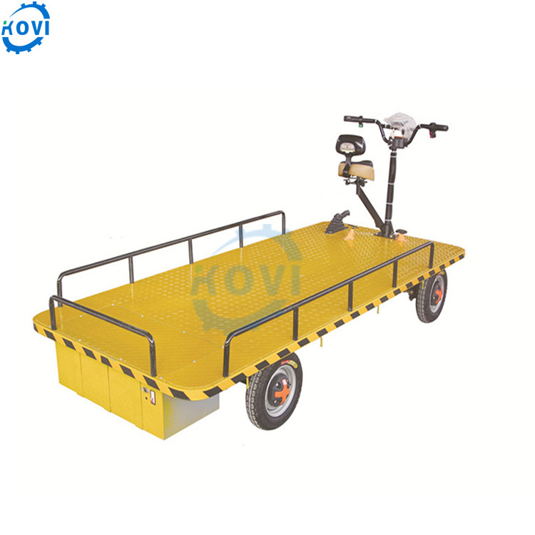 Electric motorized flat transfer wagon garden cargo tricycle cart