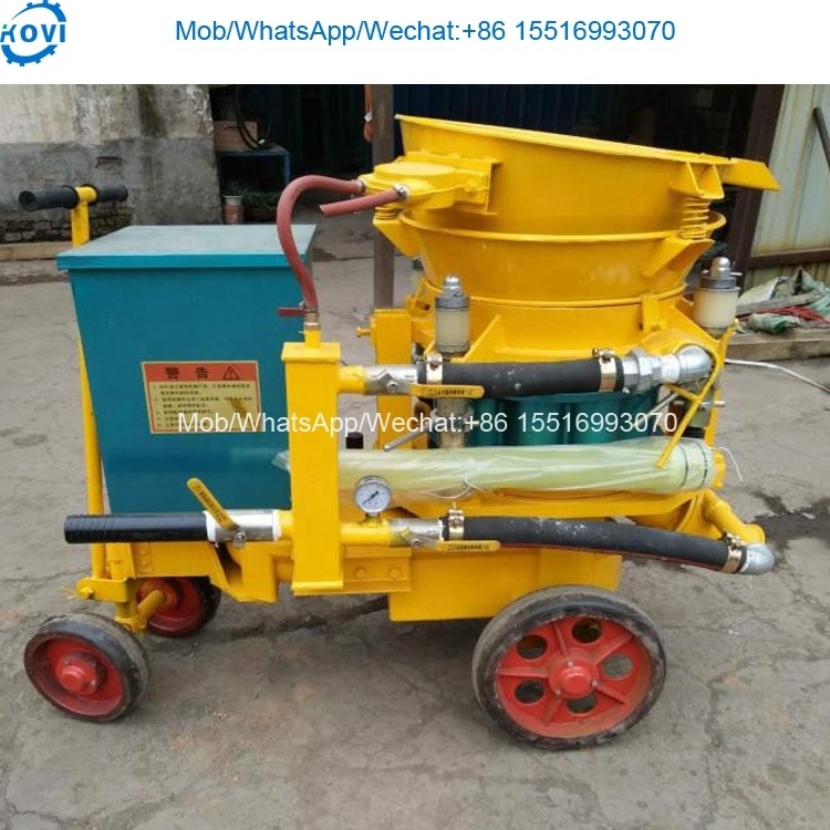 Consumption Electric dry/wet Aliva Mortar Concrete spray gunite Shotcrete Spraying Machine for tunnel price