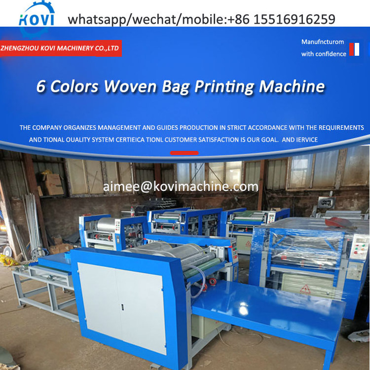 4 color plastic bag roll flexo printing machine paper Poster bag flexographic printer machine