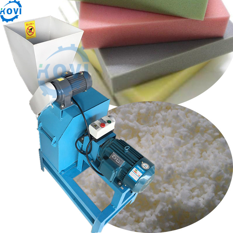 Plastic polyurethane foam shredder sponge crushing machine