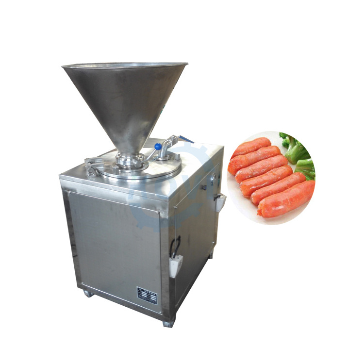 vacuum sausage stuffer hydraulic mince meat filling machine