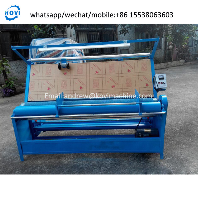 fabric meter counter rolling machine textile finishing cloth rolling winding machine