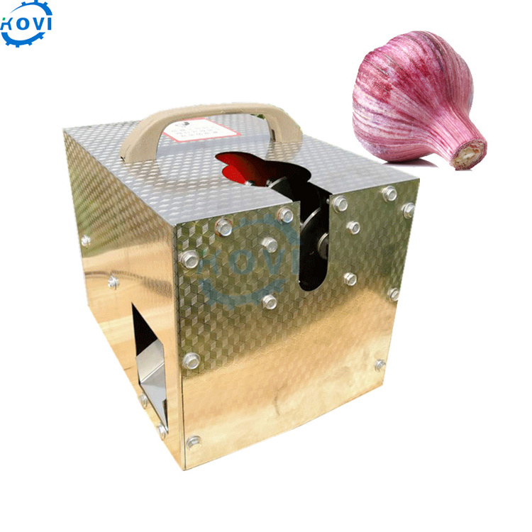 36v Small onion garlic stem root cutter machine garlic cut root machine