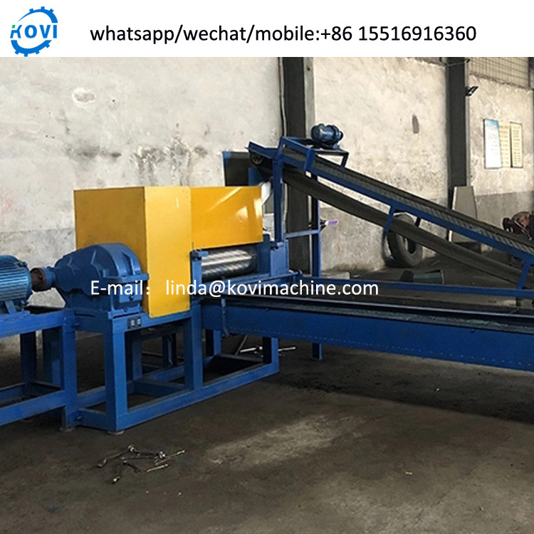 Tyre shredder tyre tread cutting machine tyre recycling machine line