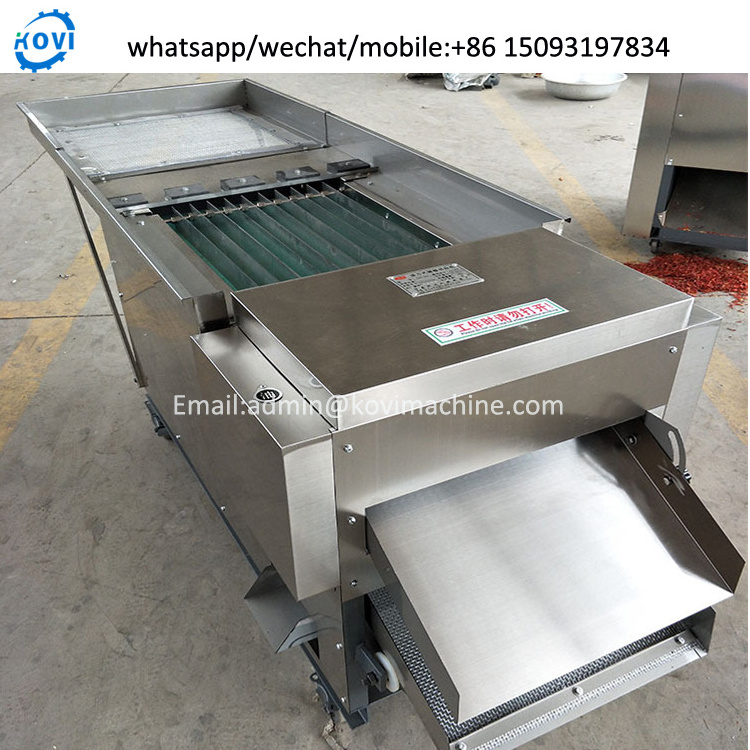 bell pepper cutter machine chilli seed separator machine