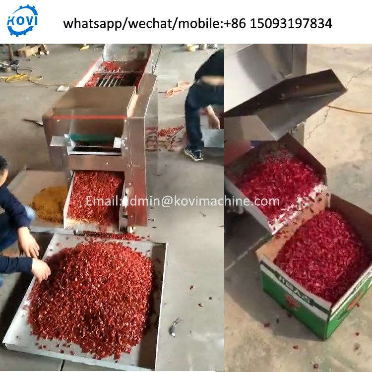 bell pepper cutter machine chilli seed separator machine