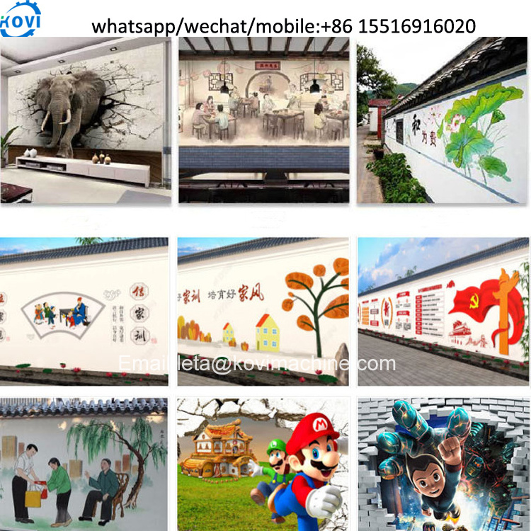 Vertical Wall Painting Machine Outdoor And Indoor Printer For Wall HD Precision 3D TV Background Wall Printer