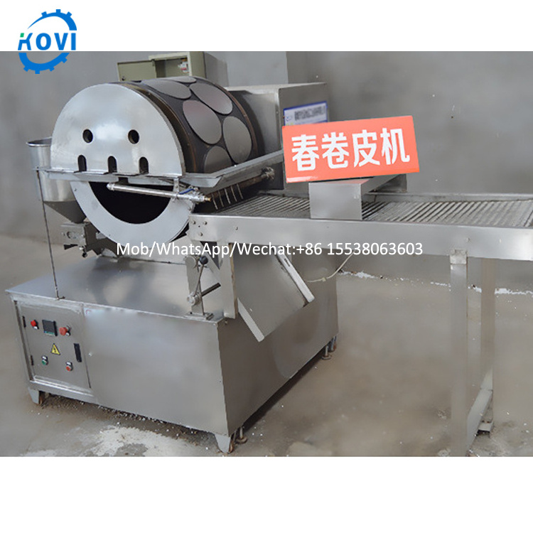 automatic spring roll sheet maker vietnamese rice paper skin spring roll making machine