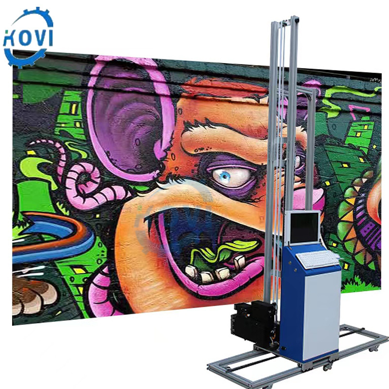 Vertical Wall Painting Machine Outdoor And Indoor Printer For Wall HD Precision 3D TV Background Wall Printer