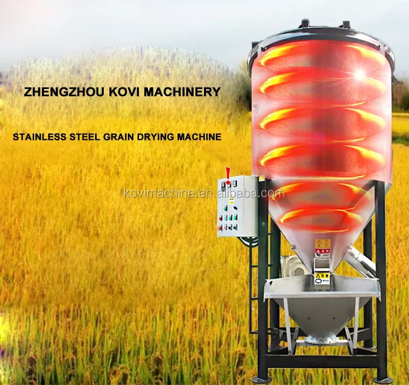 Portable agricultural wheat rice corn paddy grain dryer drying machine maize grain dryer price