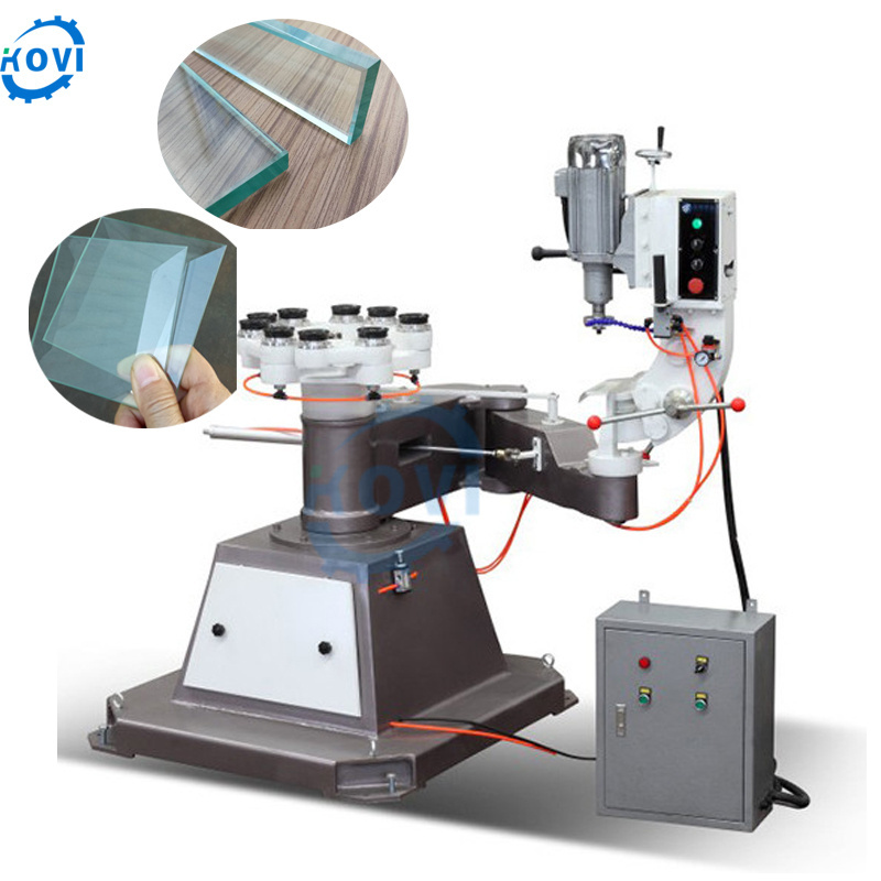 portable irregular glass edging beveling machine manual round manual glass edge grinding polishing machine