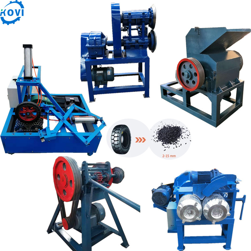 Tyre shredder tyre tread cutting machine tyre recycling machine line