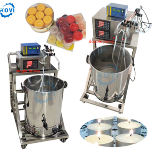 Candle filling machine movable candle wax melting filler semi-auto desktop candle wax cartridge filling making machine