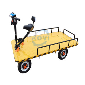 three wheel cargo tricycle metal folding wagon cart electric platform trolley for sale