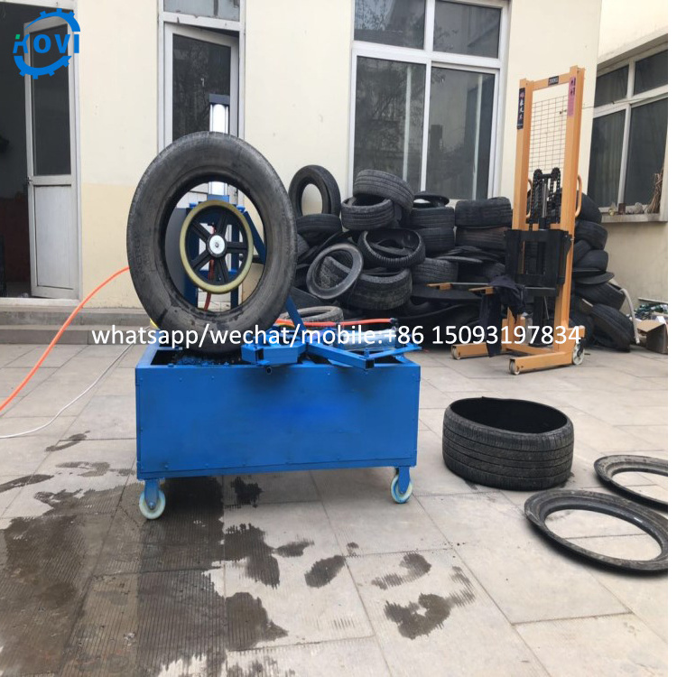 waste tyre cutting machine tire recycling machine for rubber powder