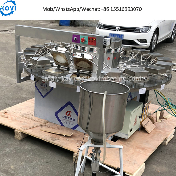 commercial automatic egg roll cone waffle maker machine