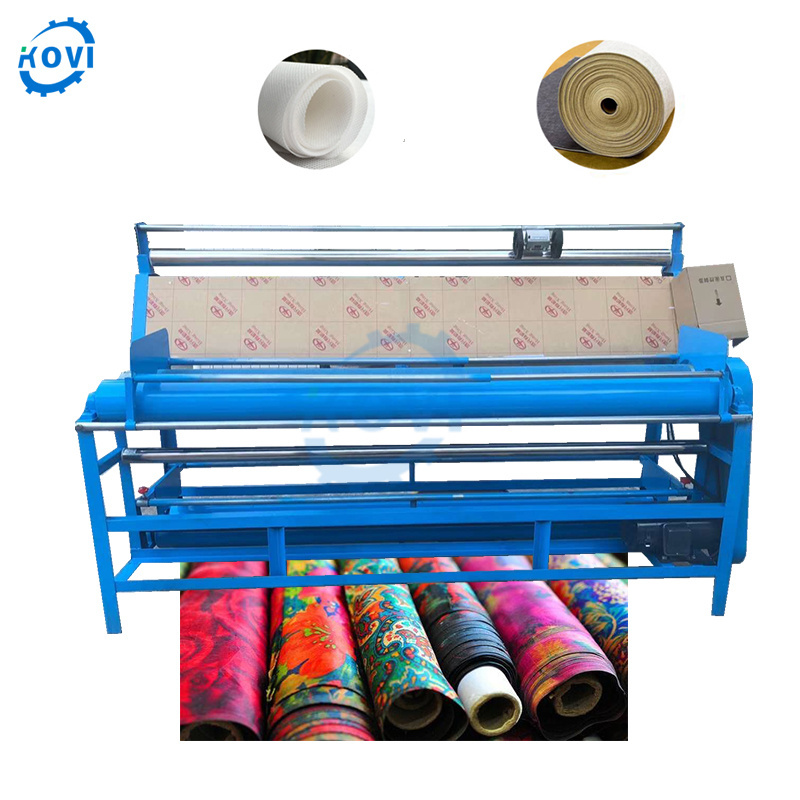 fabric meter counter rolling machine textile finishing cloth rolling winding machine