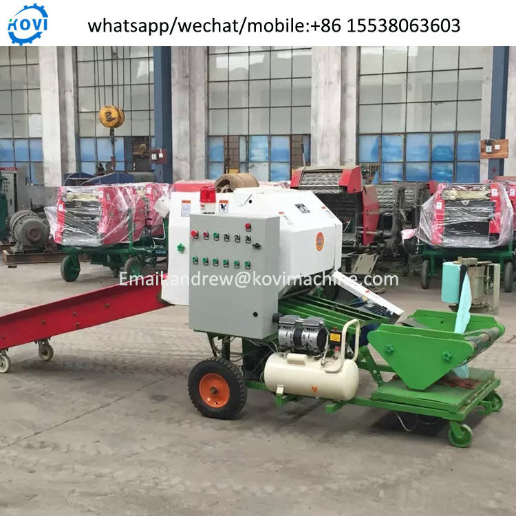 electric mini square hay baler machine pine straw corn silage baler machine for sale