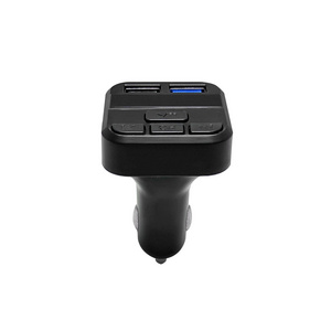 X26 FM Transmitter Waterproof LED Light Ring 3.1A Dual Port Socket Mobile Phone USB Car Charger for Car Motorcycle Bus Boat