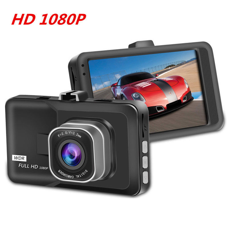 Manufactory Car video recorder 1080p hd T206 dual camera car dvr 3.0 inch LCD dash cam car black box