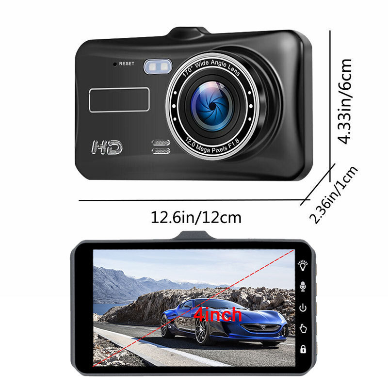 XL-V15 Dash Cam 4.0 inch Dual Lens Car Dashcam 1080P Touch Screen Camera Car Dvr Car Black Box