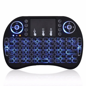 Factory Best seller  wireless 3-colors backlit  Mini Keyboard i8  with Touchpad 2.4G Cheapest  Remote for android tv box