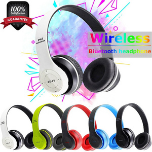 Factory Wholesale Price P47 Sport Wireless Headphones Handsfree Wireless Earphone Foldable Headset for Mobile Phone or Computer