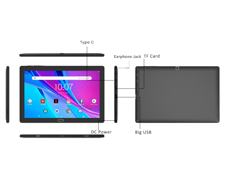 Best Price 10.1 Inch Allwinner A133 2GB 32GB Tablet Dual 2.4G 5G Wifi Android 10 Inch Tablet Pc wifi only