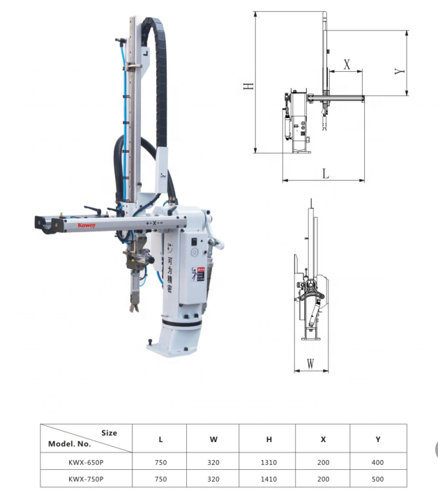 Sprue Picker Small Robotic Arm Swing Arm Robot 650