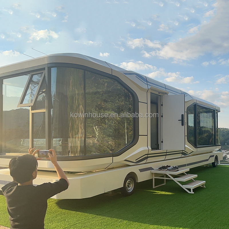 2023 trending space capsule house Prefab House Luxury Hotel Other Tiny Houses Modular 2 Bedroom Prefab Homes Ready To Ship