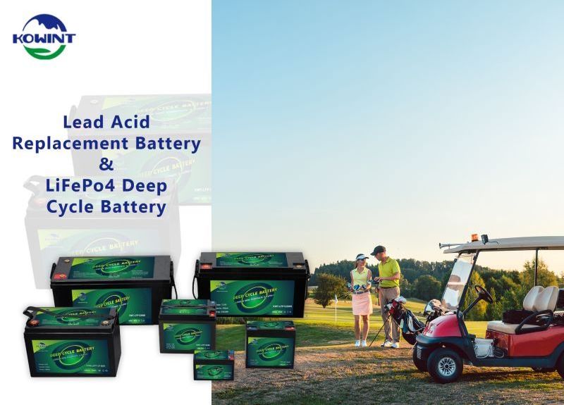 KOWINT green power battery  12v 100Ah  green energy out door battery deep cycle 8000 cycle grade A