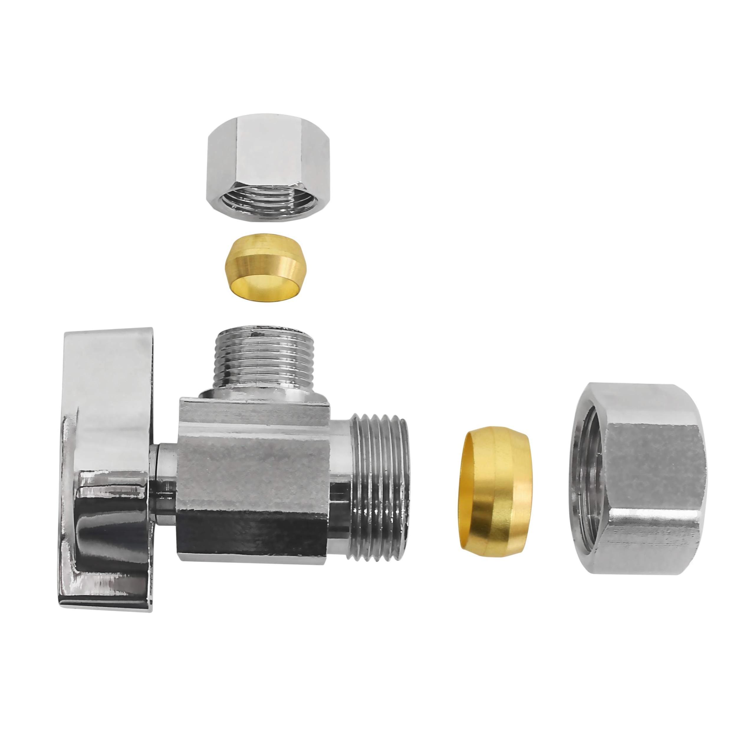 Brass Heavy Duty 1/4 Quarter Turn Angle Shut Off Valve